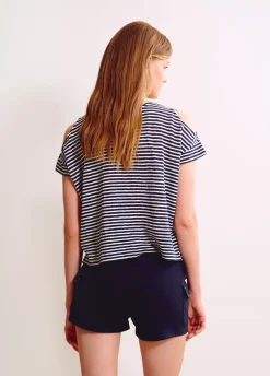 T-Shirt Riscas Abertura