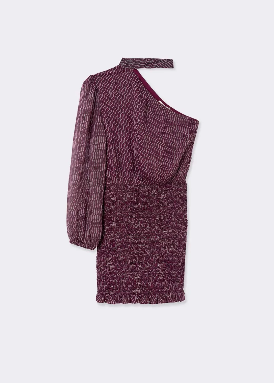 Vestido Assimetrico Com Colar Choker