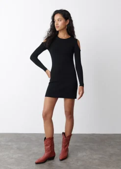 Vestido Com Cut Out Nos Ombros