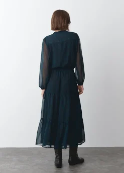Vestido Comprido Mancha Animal