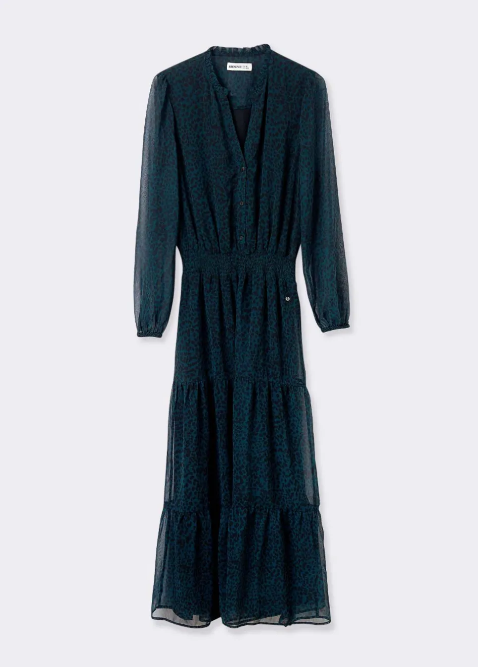 Vestido Comprido Mancha Animal