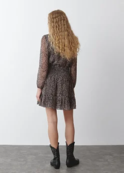 Vestido Curto Mancha Animal