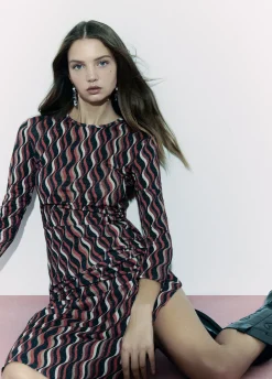Vestido Estampado Ondas