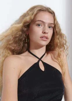 Vestido Halter Cruzado