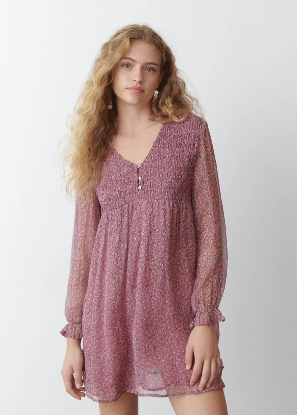 Vestido Smock Peito Solto